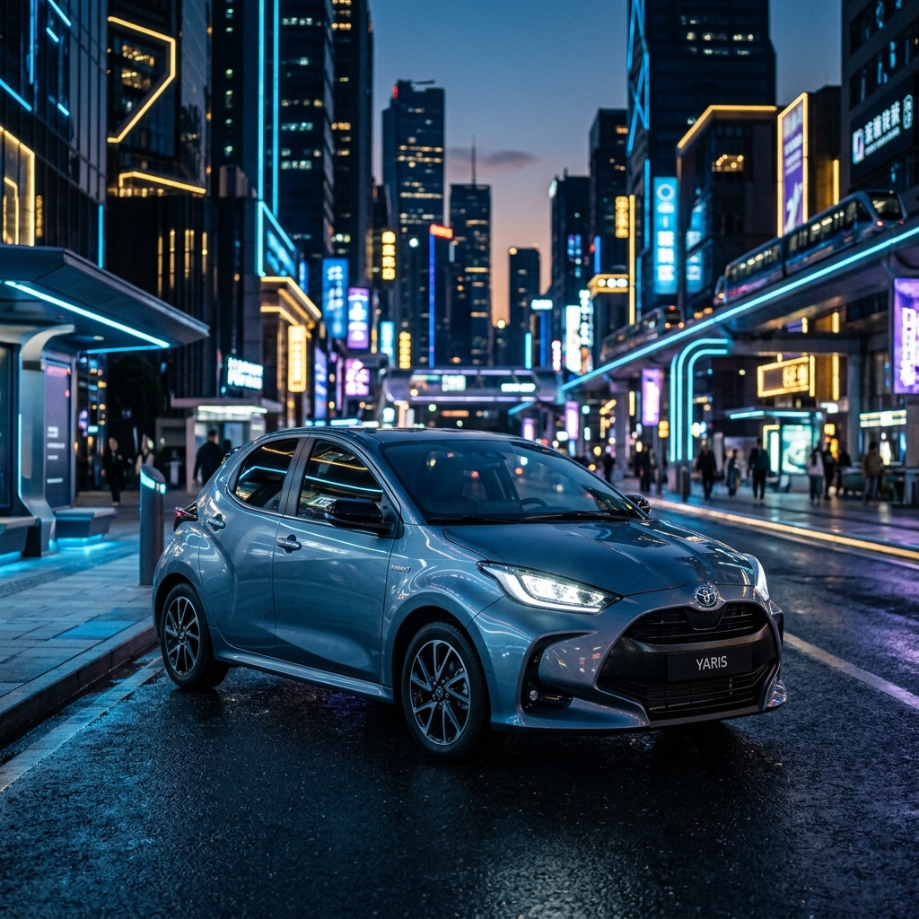 Toyota Yaris MK4 HEV Trend MY25 cinematic photo